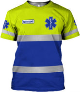 Podagree Personalized EMT Shirt, EMS Shirt, Customized EMS Shirts,EMT Paramedic Uniform Emergency Medical Technician Shirts